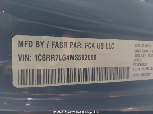 1C6RR7LG4MS592096 RAM 1500