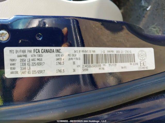 Dodge 2016 2016 2C4RDGBG2GR265999 Image 9