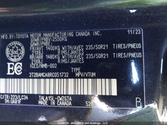 Lexus t24a-fts 2024 2T2BAMCA8RC051732 Image 10