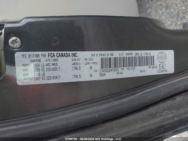 2C4RDGDG6HR792457 Dodge Grand Caravan