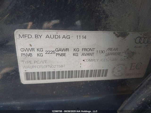 WAUFFCFL0FN021581 Audi A4 2.0t Progressiv Plus