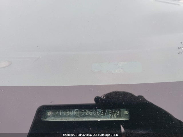 Toyota 2zr-fe 2016 2T1BURHE2GC637649 Image 19