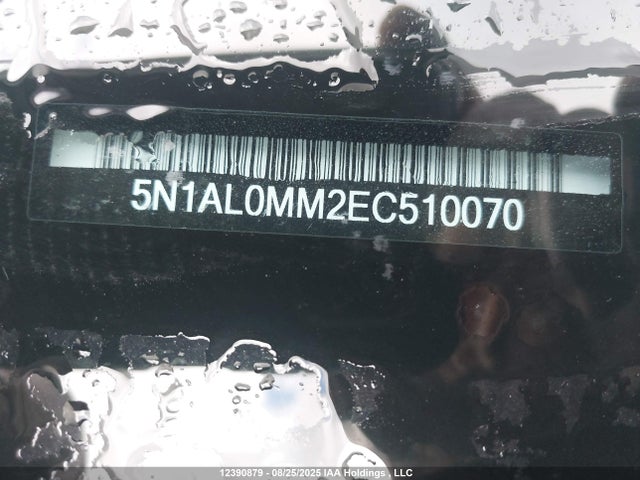 5N1AL0MM2EC510070 Infiniti QX60