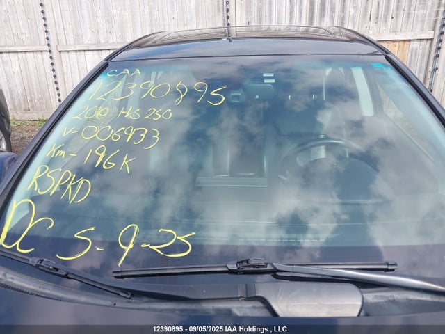 Aukcja sprzedaży 2010 Lexus Hs 250h, vin: JTHBB1BA9A2006933, numer aukcji: 12390895