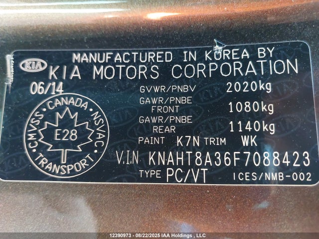 KIA dohc gdi nu 2015 KNAHT8A36F7088423 Image 18