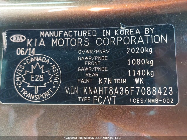 KIA dohc gdi nu 2015 KNAHT8A36F7088423 Image 9