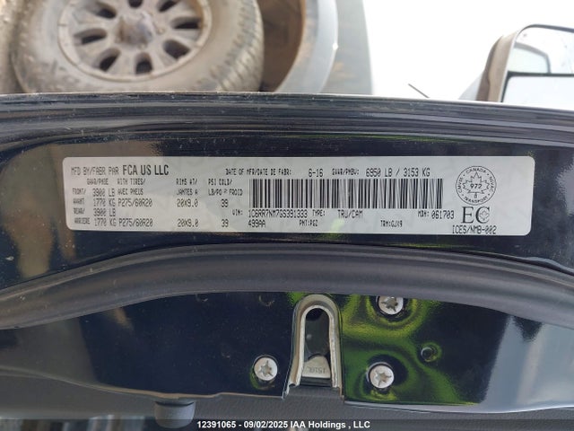 RAM 1500 Laramie 2016 1C6RR7NM7GS391333 Image 9