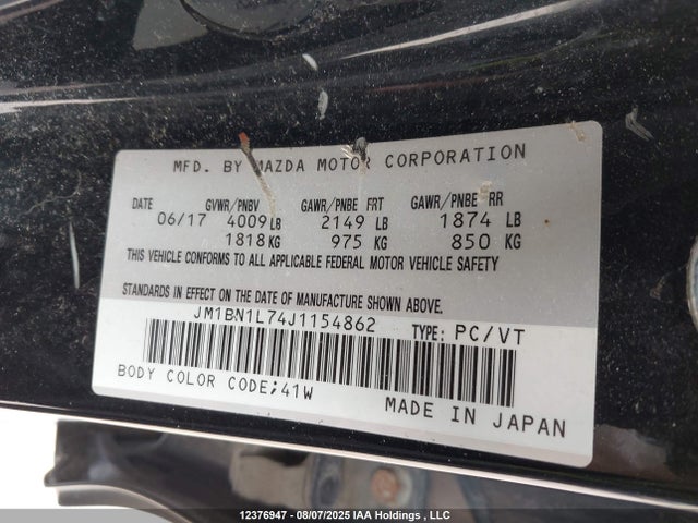 JM1BN1L74J1154862 Mazda pe