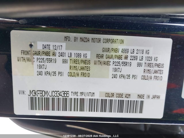 JM3KFBDMXJ0334366 Mazda py cylinder deactivation