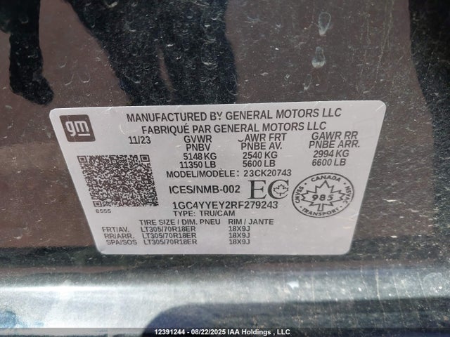 1GC4YYEY2RF279243 Chevrolet l5p