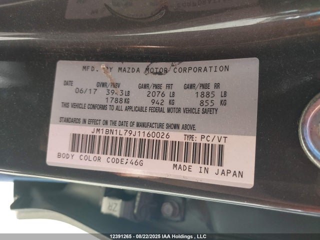 JM1BN1L79J1160026 Mazda pe