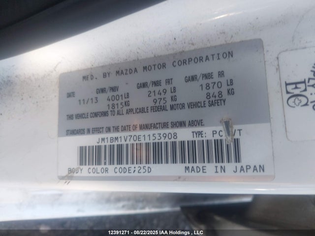 JM1BM1V70E1153908 Mazda pe