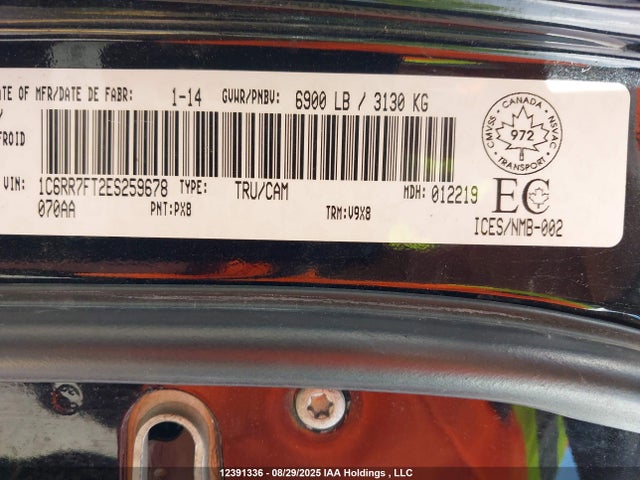 RAM 2014 2014 1C6RR7FT2ES259678 Image 18