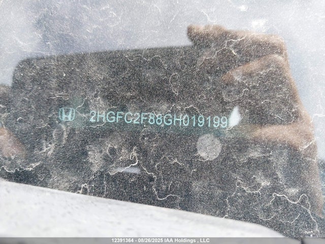 Honda k20c2 2016 2HGFC2F88GH019199 Image 19