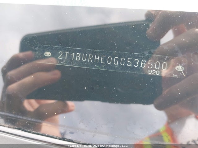 2T1BURHE0GC536500 Toyota 2zr-fe