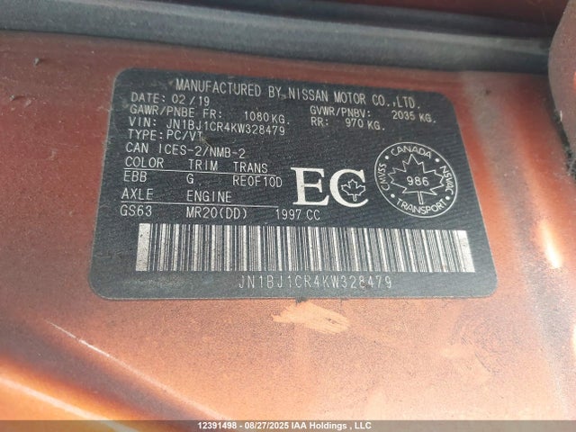 JN1BJ1CR4KW328479 Nissan 2019