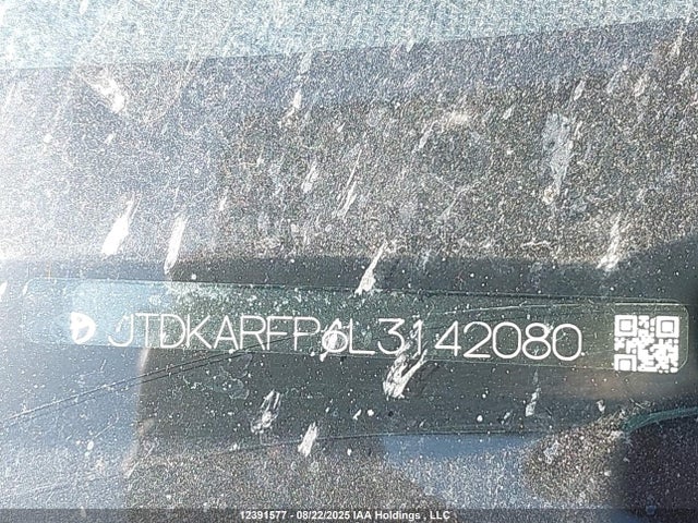 JTDKARFP6L3142080 Toyota 2zr-fxe+1nm+1sm