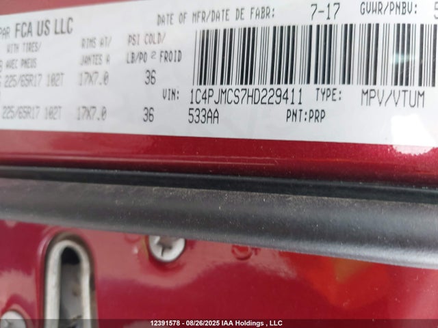 1C4PJMCS7HD229411 Jeep Cherokee