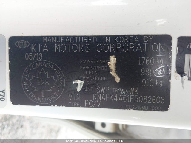 KIA Forte 2014 KNAFK4A61E5082603 Image 9