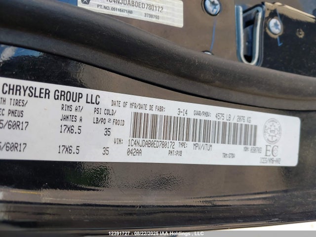 1C4NJDAB0ED780172 Jeep Compass