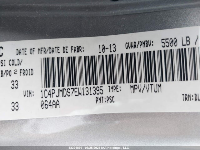 1C4PJMDS7EW131395 Jeep Cherokee