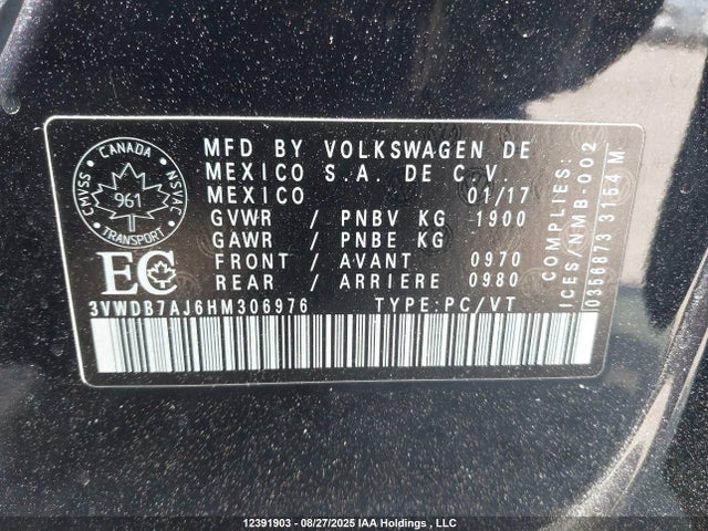 3VWDB7AJ6HM306976 Volkswagen 1.4 tsi