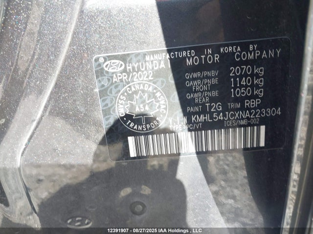 KMHL54JCXNA223304 Hyundai t-gdi theta iii
