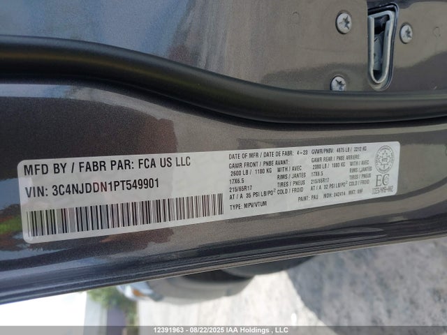 3C4NJDDN1PT549901 Jeep Compass