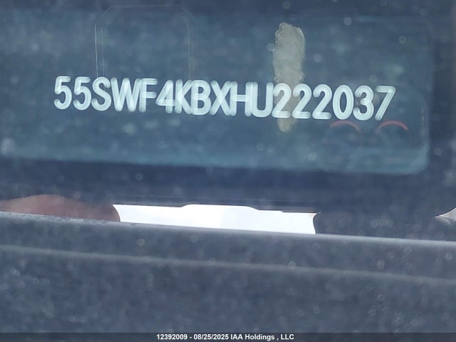 55SWF4KBXHU222037 Mercedes-Benz C-Class