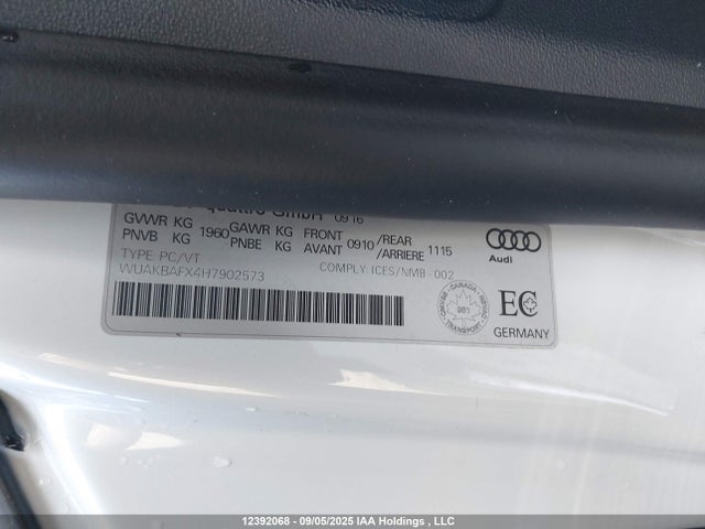WUAKBAFX4H7902573 Audi R8 5.2 V10 Plus