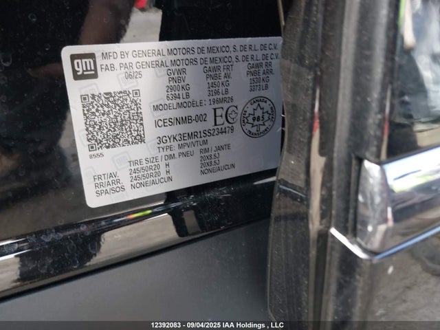 3GYK3EMR1SS234479 Cadillac X0c+ec3