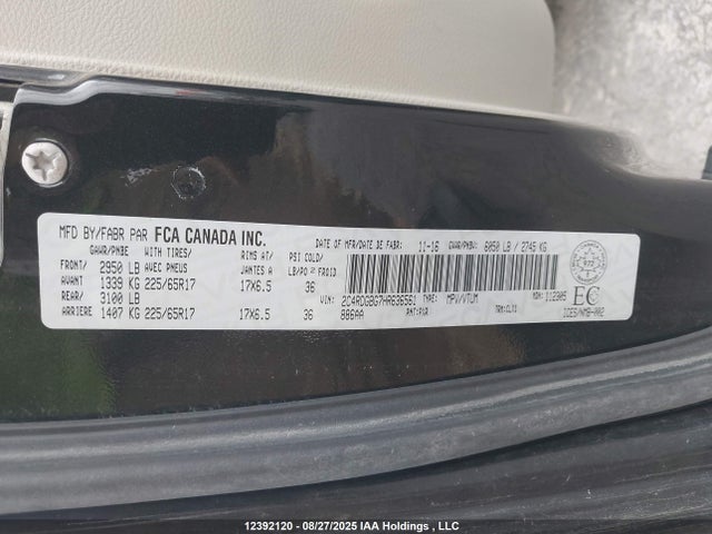 2C4RDGBG7HR636561 Dodge 2017