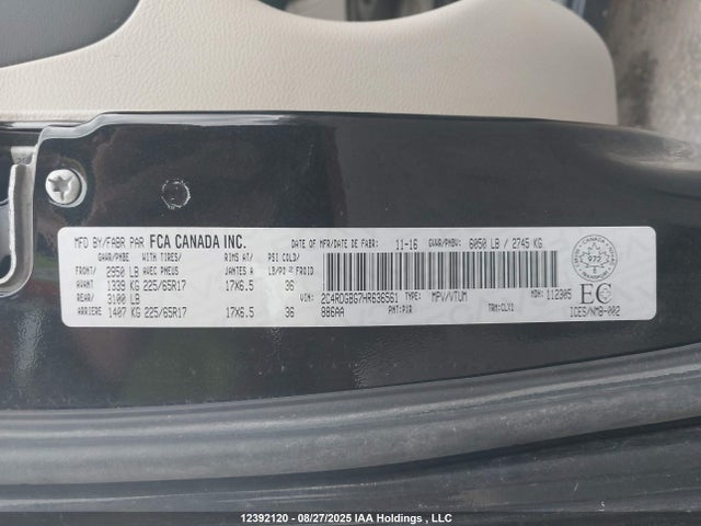 2C4RDGBG7HR636561 Dodge 2017