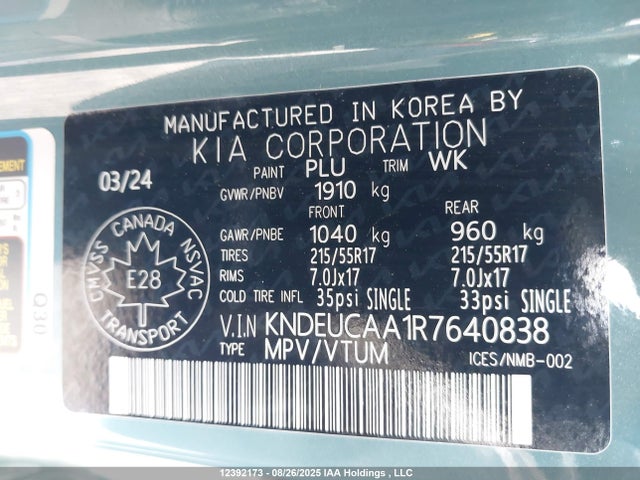 KIA nu mpi 2024 KNDEUCAA1R7640838 Image 9