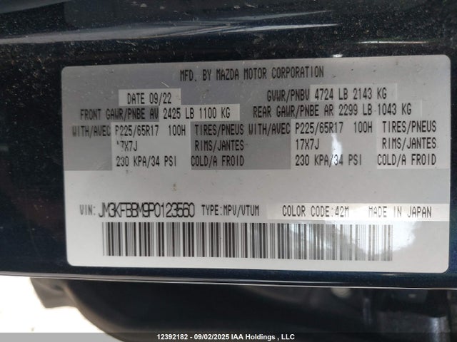Mazda pyud 2023 JM3KFBBM9P0123560 Image 18