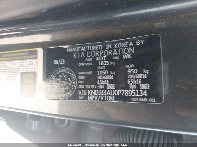 KNDJ33AU0P7895134 KIA mpi nu