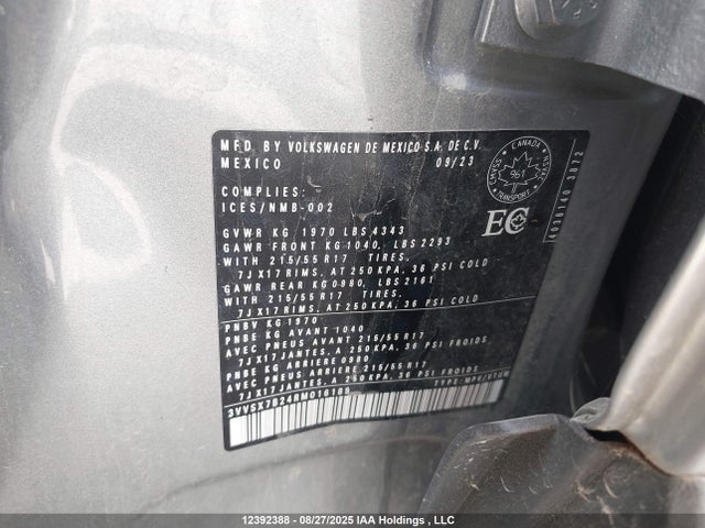 3VVSX7B24RM016189 Volkswagen TAOS SE