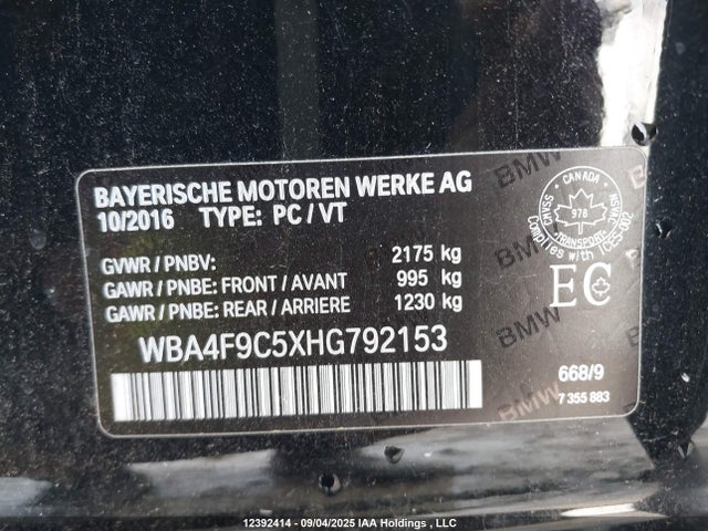 WBA4F9C5XHG792153 BMW 430I