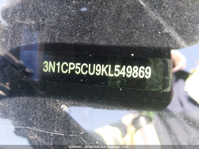 3N1CP5CU9KL549869 Nissan 2019