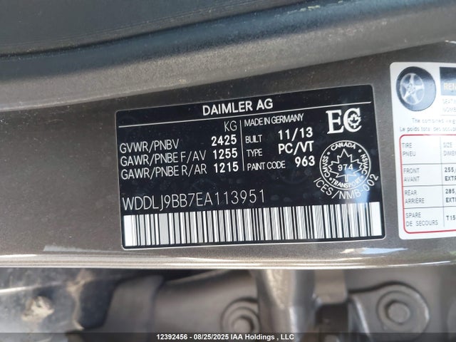 Mercedes-Benz 2014 2014 WDDLJ9BB7EA113951 Image 18