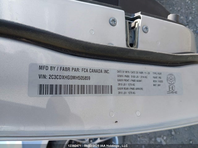 2C3CDXHG0MH505859 Dodge Charger