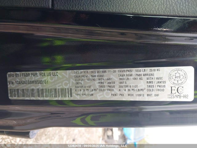 1C4HJXEG8MW583161 Jeep Wrangler
