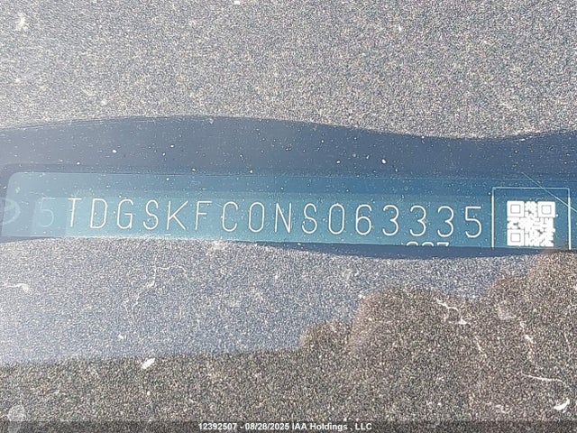 5TDGSKFC0NS063335 Toyota a25a-fxs, 5nm, 4nm