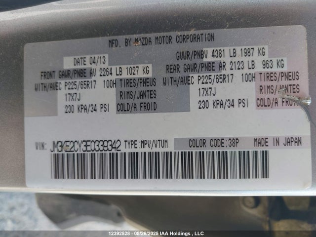JM3KE2CY3E0339342 Mazda py