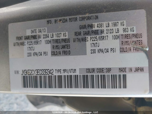 JM3KE2CY3E0339342 Mazda py