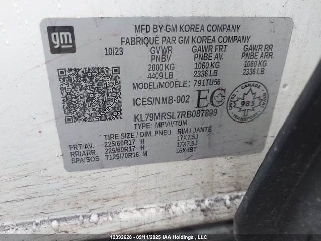 Chevrolet l3t 2024 KL79MRSL7RB087899 Image 19