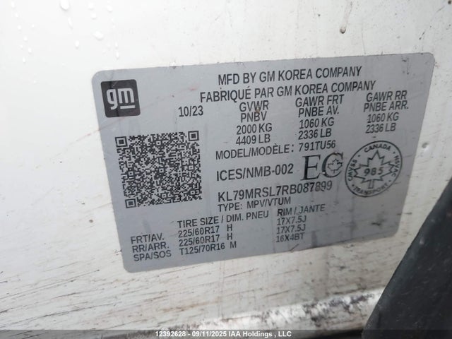 Chevrolet l3t 2024 KL79MRSL7RB087899 Image 9