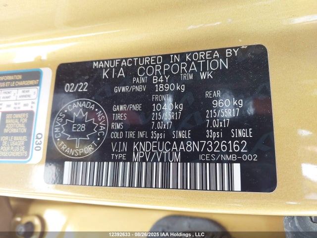 KIA nu 2022 KNDEUCAA8N7326162 Image 9