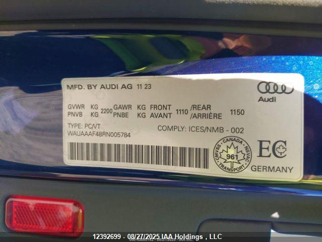 WAUAAAF48RN005784 Audi 40 tfsi