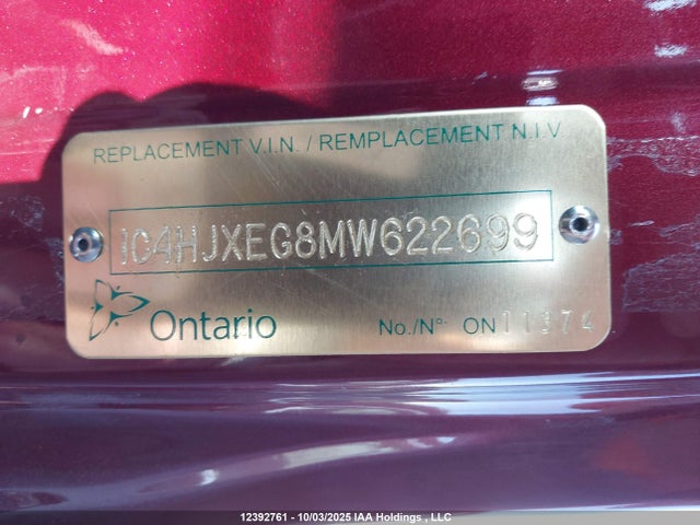 1C4HJXEG8MW622699 Jeep Wrangler
